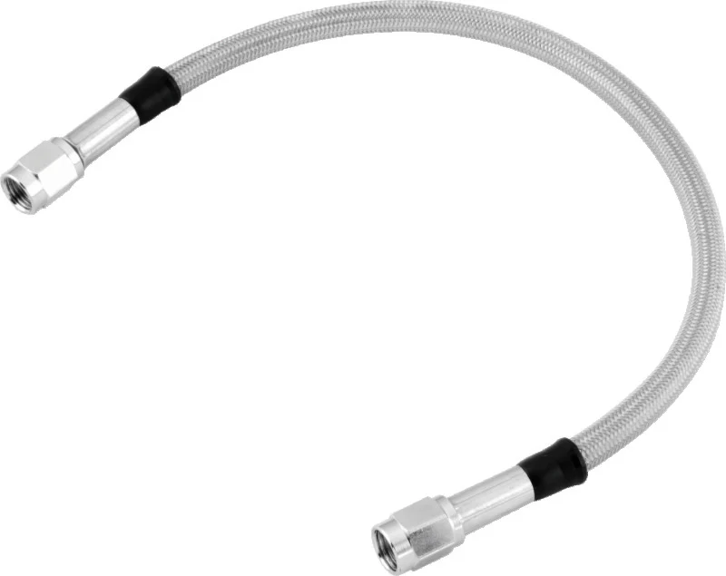 Twin Power 56 Inch Clear Coated Dot Stainless Steel Brake Hose AN-3