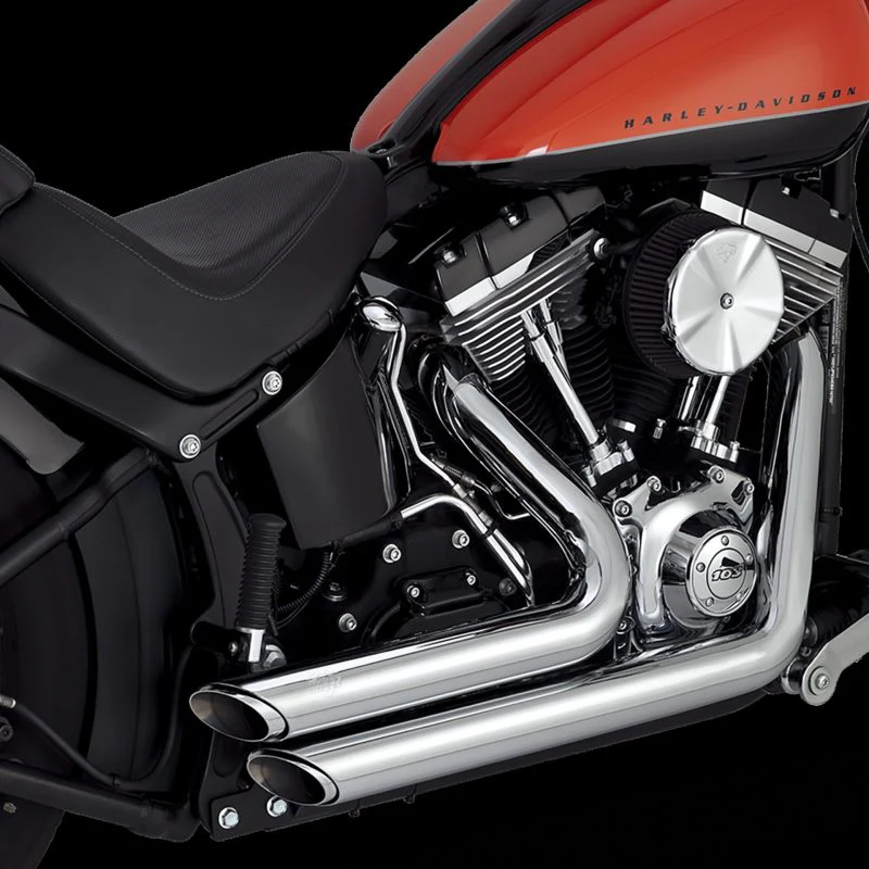 Vance & Hines 12-17 Harley-Davidson Softail Shortshots Staggered PCX Full System Exhaust - Image 2