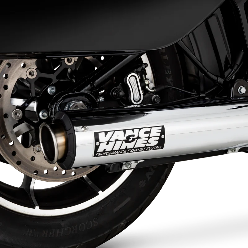 Vance & Hines 2025 Narrow Tire Softail Supersport Slip-On - Chrome - Image 3