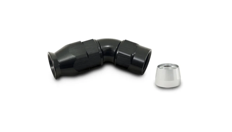 Vibrant 1 Piece PFTE Hose End -16 AN 45 Degree - Image 2