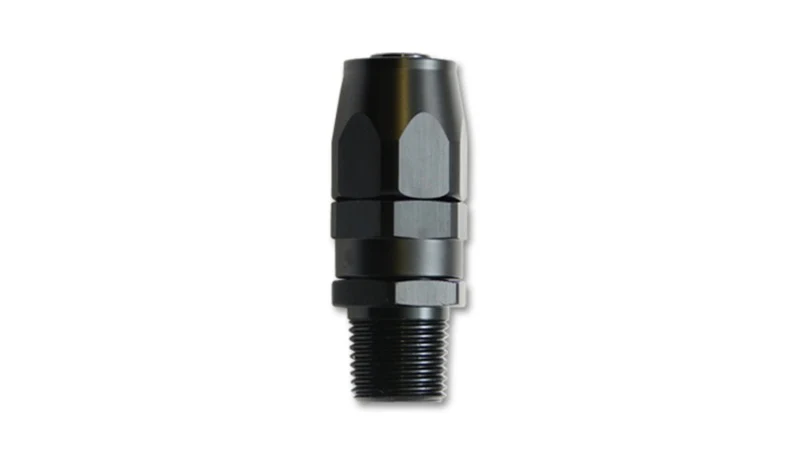 Vibrant -10AN Male NPT Straight Hose End Fitting - 3/8 NPT - Image 2
