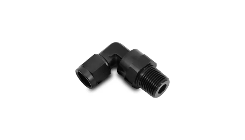 Vibrant -12AN to 3/4in NPT Female Swivel 90 Degree Adapter Fitting - Image 4