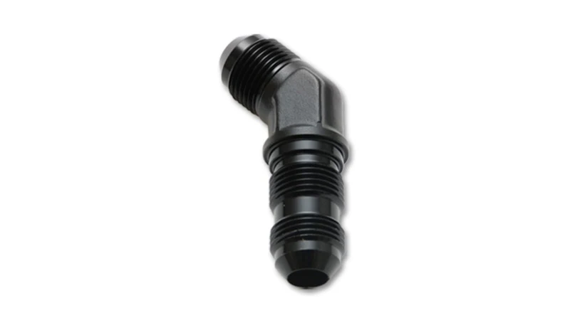 Vibrant -16AN Bulkhead Adapter 45 Deg Elbow Fitting - Anodized Black - Image 4
