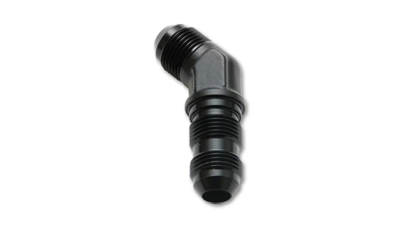 Vibrant -16AN Bulkhead Adapter 45 Deg Elbow Fitting - Anodized Black - Image 5