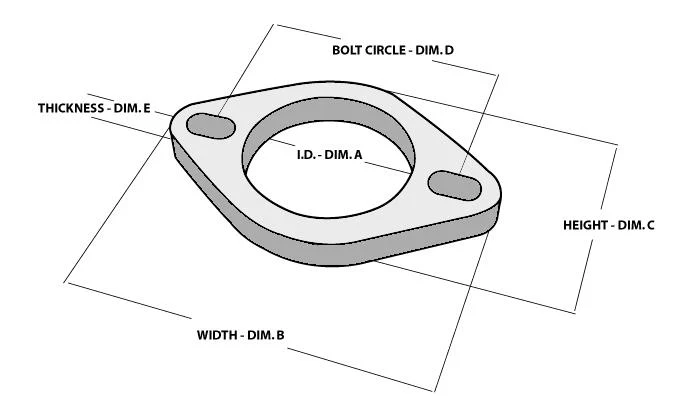 Vibrant 2-Bolt T304 SS Exhaust Flange (4in I.D.) - Image 5