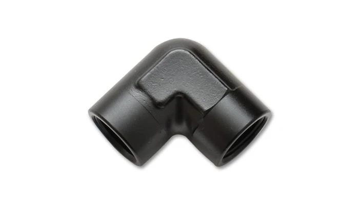 Vibrant 3/8in NPT 90 Degree Female Pipe Coupler Fitting - Image 3