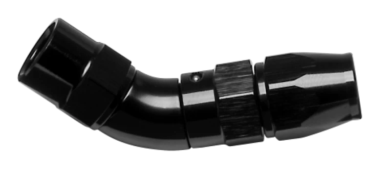 Vibrant -3AN 60 Degree High Flow Hose End Fitting for PTFE Lined Hose - Aluminum