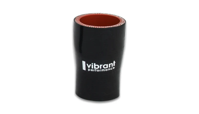 Vibrant 4 Ply Aramid Reducer Coupling 1.5in Inlet x 1in Outlet x 3in Length - Black - Image 3