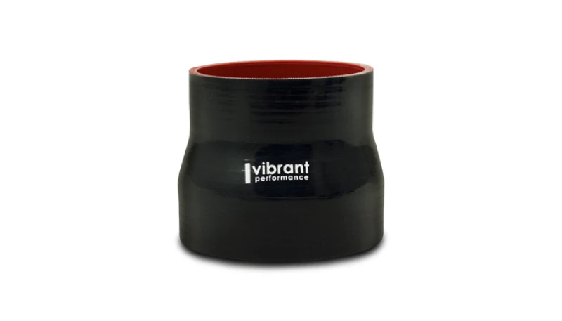 Vibrant 4 Ply Reducer Couper 4.0in ID x 3.75in ID x 3in Long - Black - Image 2