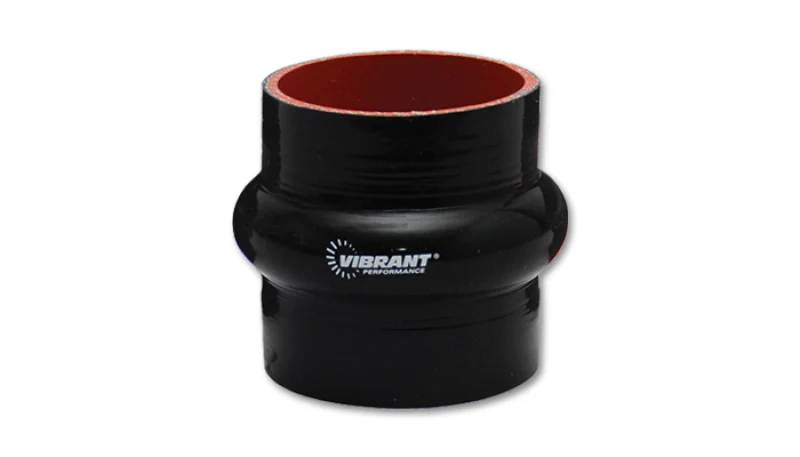 Vibrant 4 Ply Reinforced Silicone Hump Hose Connector - 1.5in I.D. x 3in long (BLACK) - Image 5