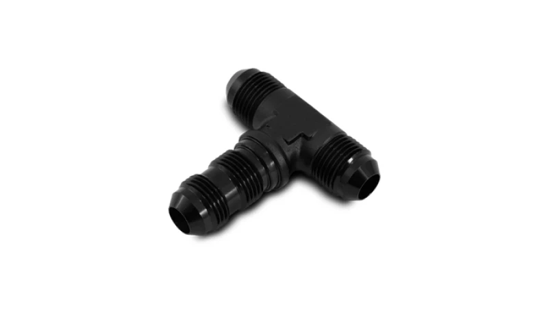 Vibrant -4AN Bulkhead Adapter Tee Fitting - Anodized Black Only - Image 5