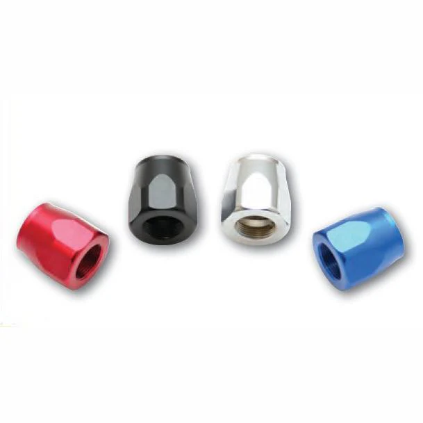 Vibrant -4AN Hose End Socket - Silver