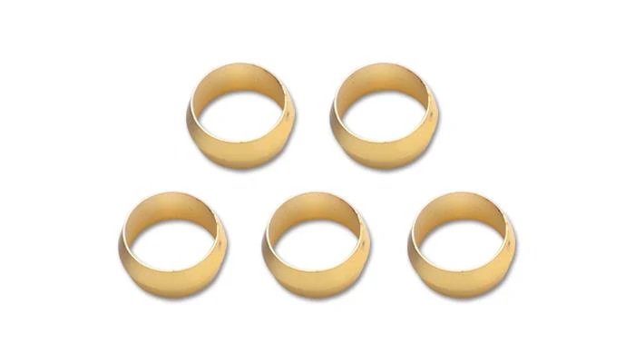 Vibrant Brass Olive Inserts 1/2in - Pack of 5 - Image 2