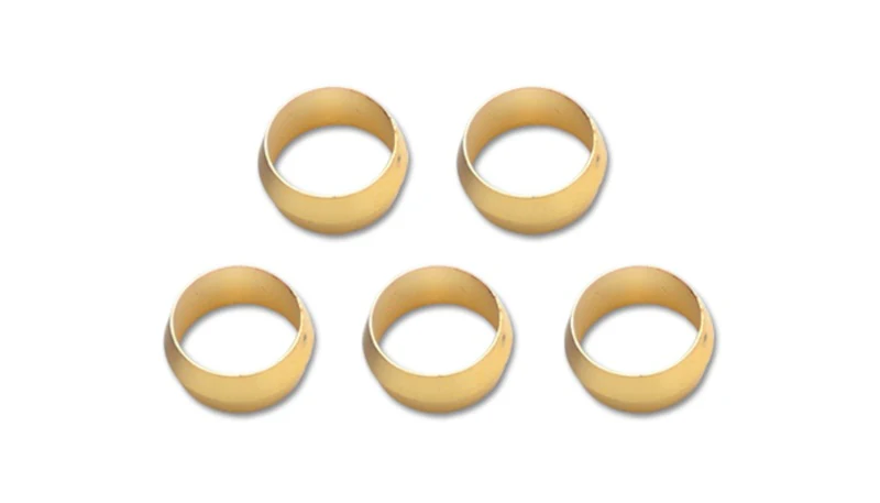 Vibrant Brass Olive Inserts 1/2in - Pack of 5 - Image 4
