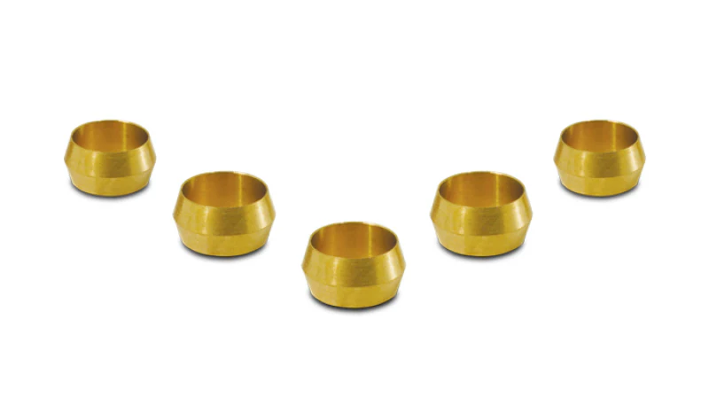 Vibrant Brass Olive Inserts 3/8in - Pack of 5 - Image 2