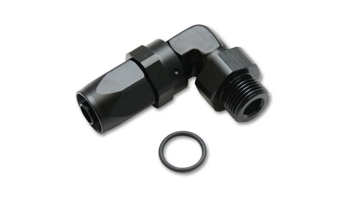 Vibrant Male -12AN 90 Degree Hose End Fitting - 7/8-14 Thread (10) - Image 2