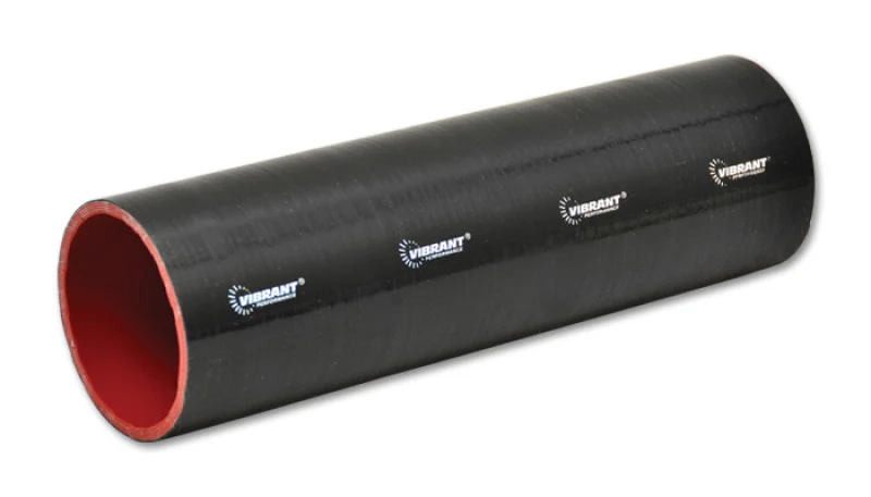 Vibrant Silicone Straight Hose Coupler 1.375in ID x 12.00in Long - Gloss Black - Image 2