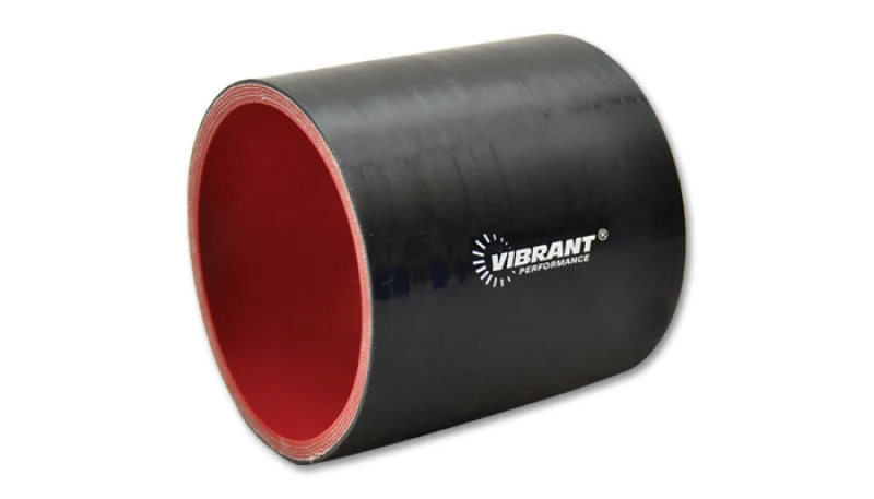 Vibrant Silicone Straight Hose Coupler 3.75in ID x 3.00in Long - Gloss Black - Image 2