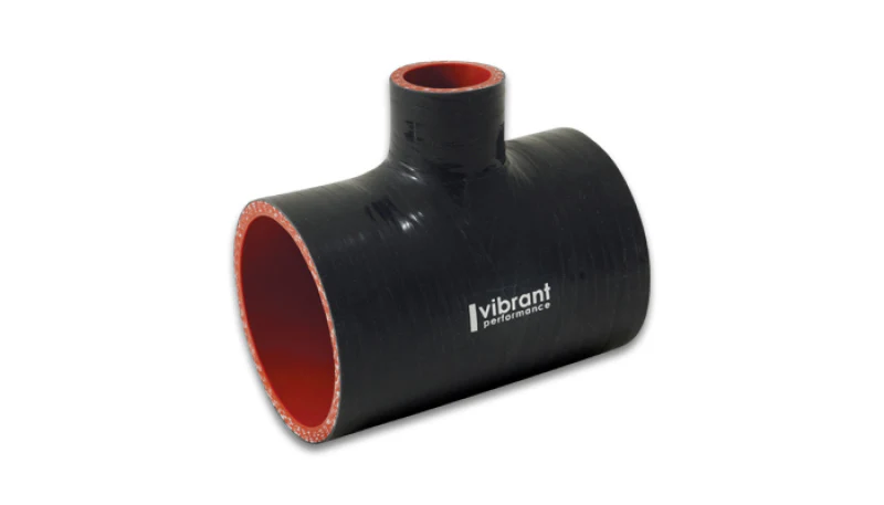 Vibrant Silicone T-Hose Coupler Hose ID 2.50in Overall Length 4in Branch ID 1in - Image 2