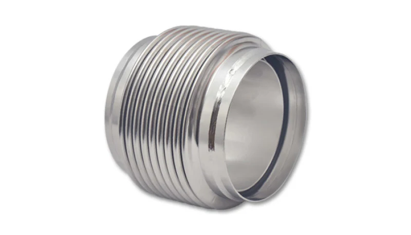 Vibrant SS Bellow Assembly w/ Solid Liner 4in inlet/outlet ID x 4in overall L Electro Polished - Image 2