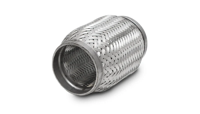Vibrant SS Flex Coupling with Inner Braid Liner 2in inlet/outlet x 8in flex length - Image 4