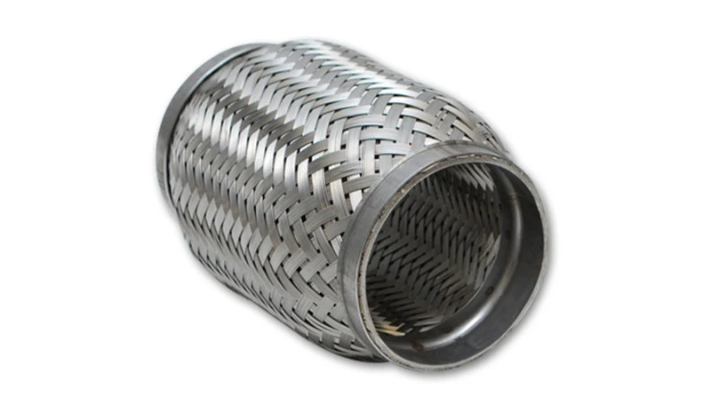 Vibrant SS Flex Coupling with Inner Braid Liner 2in inlet/outlet x 8in flex length - Image 5