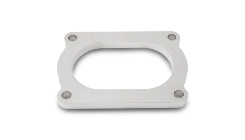 Vibrant T304 SS 4 Bolt Flange for 3.5in O.D. Oval tubing
