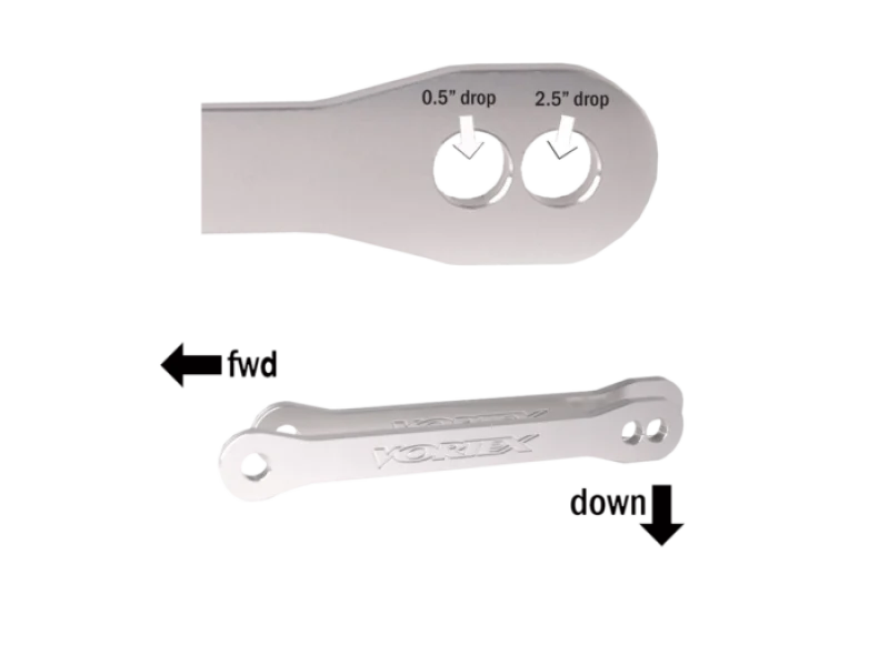 Vortex Racing 07-12 Kawasaki ZX600 Ninja ZX-6R,13-24 ZX636 ZX-6R Lowering Link Kit- Silver