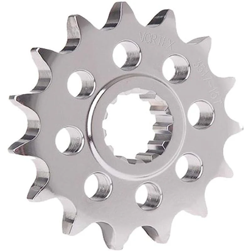 Vortex Racing Steel Front Sprocket 520 14 Tooth- Silver - Image 2