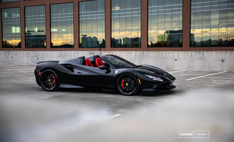 Vossen x Novitec NF10 22x12in - 5x114.3 BP - ET33 - Gloss Black Ferrari 488 / F8 Rear Wheel - Image 6