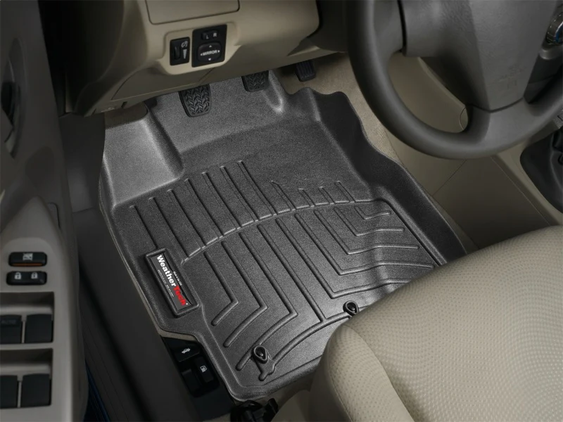 WeatherTech 07-11 Toyota Yaris Front FloorLiner - Black - Image 15