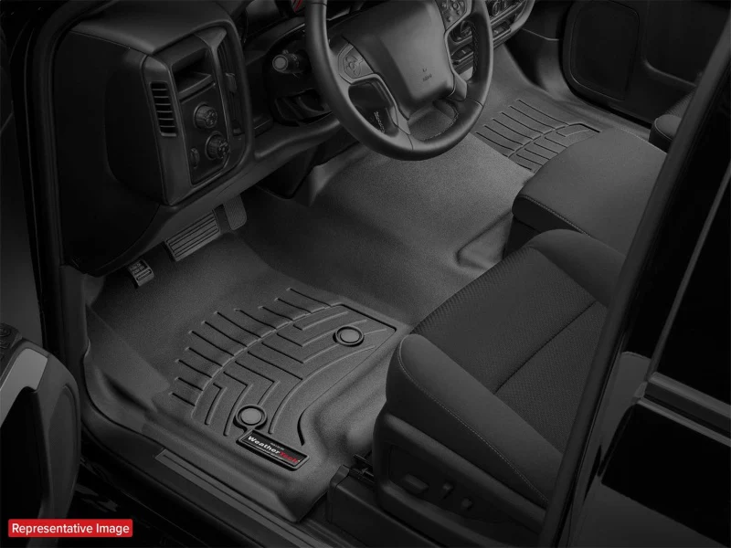 WeatherTech 07-11 Toyota Yaris Front FloorLiner - Black - Image 6