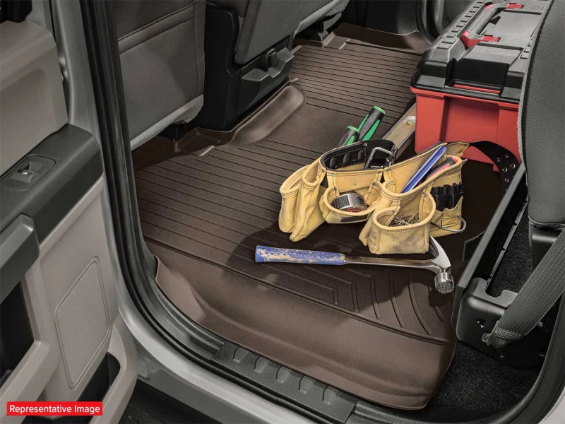 WeatherTech 07-13 Chevrolet Silverado Extended Cab Rear FloorLiner - Black - Image 16