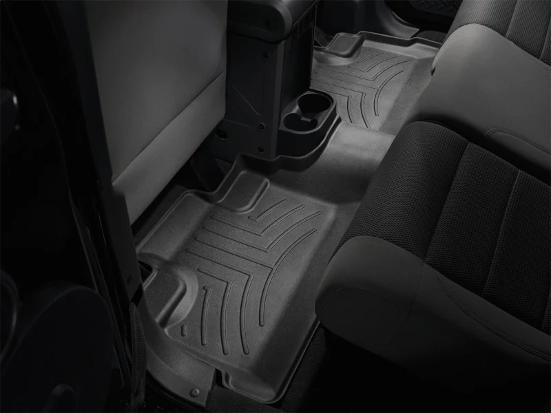 WeatherTech 07+ Jeep Wrangler Unlimited Rear FloorLiner - Black - Image 5