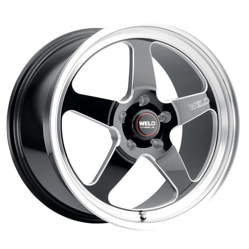 Weld S104 18x9 Ventura 5x114.3 ET29 BS6.1 Gloss BLK MIL DIA 72.56 - Image 3