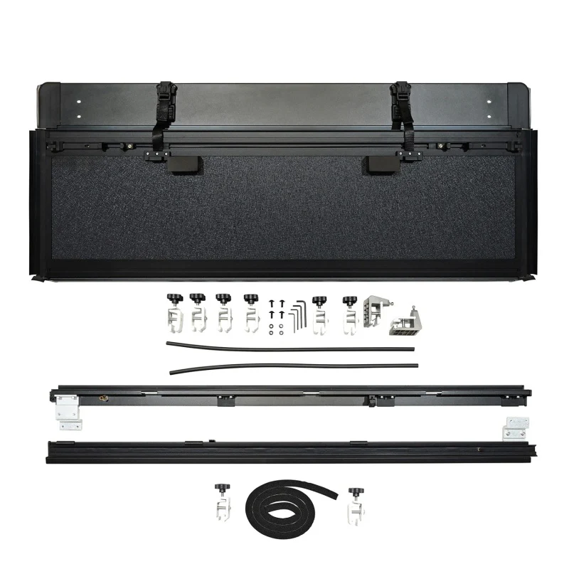 Westin 19-23 Chevrolet/GMC 1500 6ft. 6in. Bed Hard Tri-Fold Tonneau Cover - Black - Image 8