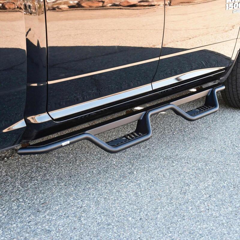 Westin 19-23 RAM 1500 Classic Crew Cab Outlaw Drop Nerf Step Bars - Textured Black - Image 2