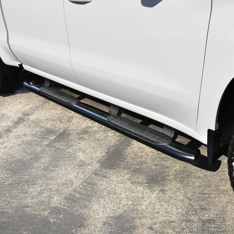 Westin 2019 Chevrolet Silverado/Sierra 1500 Crew Cab Non LD PRO TRAXX 5 Oval Nerf Step Bars - Black - Image 8