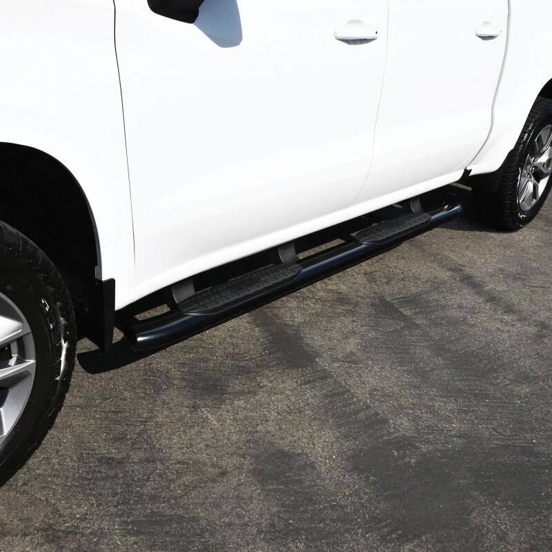 Westin 2019 Chevrolet Silverado/Sierra 1500 Crew Cab Non LD PRO TRAXX 5 Oval Nerf Step Bars - Black - Image 9