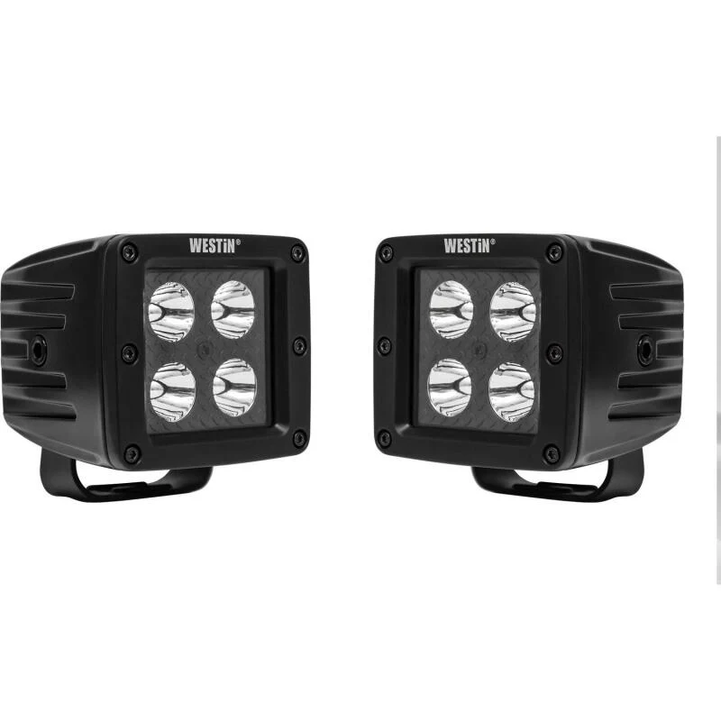 Westin LED Auxiliary Light 3.2in x 3.0in Spot w/5W Cree - Black - Image 2