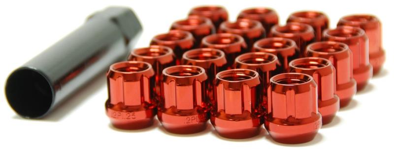 Wheel Mate Muteki Open End Lug Nuts - Red 12x1.25 - Image 2