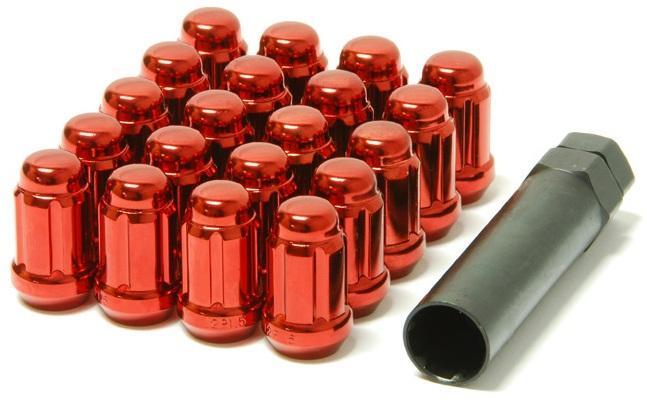 Wheel Mate Muteki Open End Lug Nuts - Red 12x1.50 - Image 2