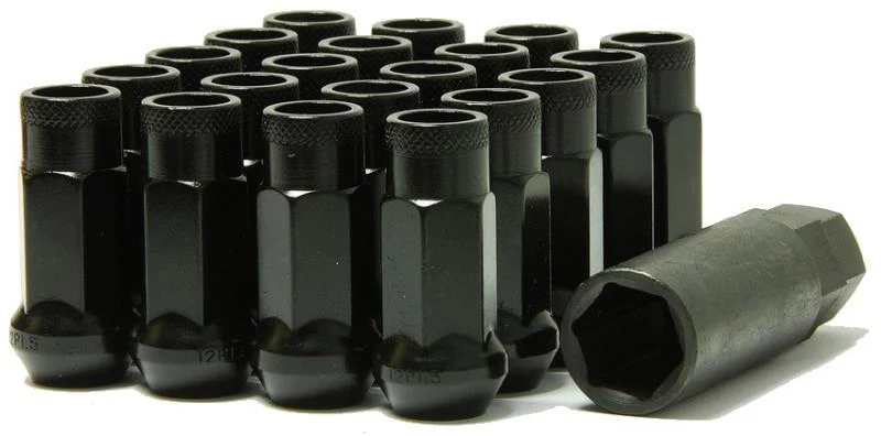 Wheel Mate Muteki SR48 Open End Lug Nuts - Black 12x1.50 48mm - Image 2