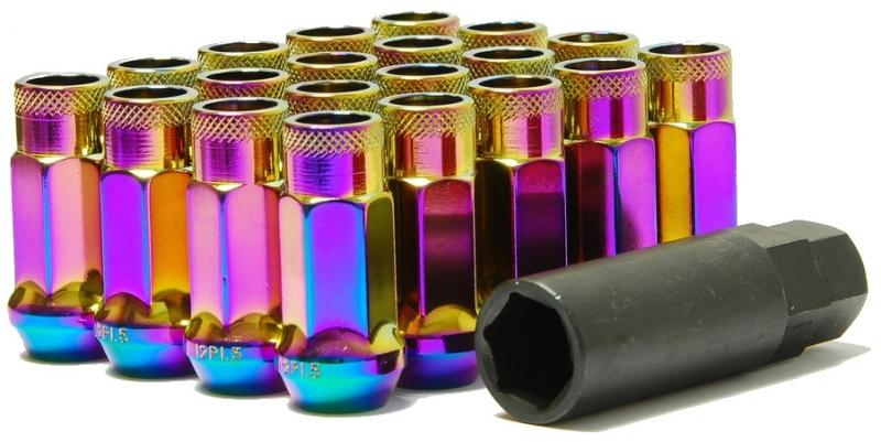 Wheel Mate Muteki SR48 Open End Lug Nuts - Neon 12x1.25 48mm - Image 2