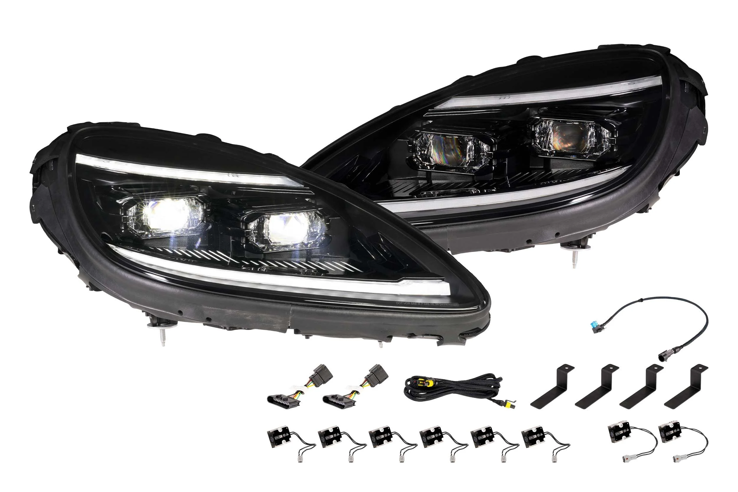 Morimoto XB Evo Hybrid LED Headlights | 2005-2013 Chevrolet Corvette C6 (Set)