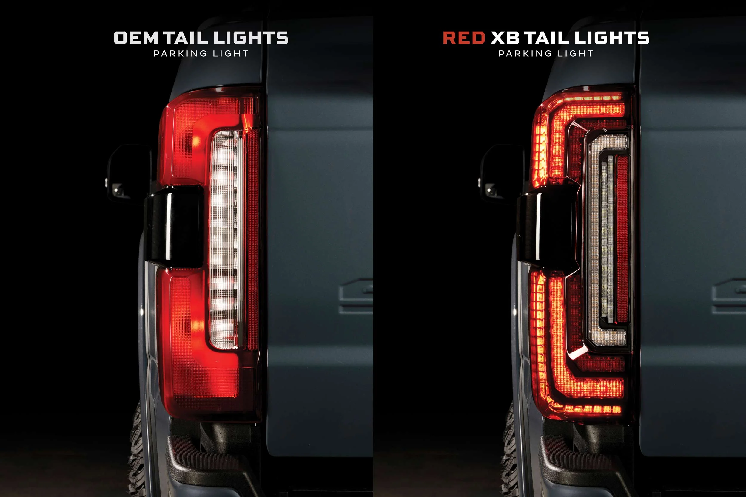 Morimoto XB LED Tail Lights | 2023-2024 Ford Super Duty F-250 / F-350 / F-450 (Red Lens) - Image 8